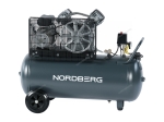 Компрессор поршневой с ременной передачей, 220 В, ресивер 100 л, 420 л/мин NCP100/420A (NORDBERG)