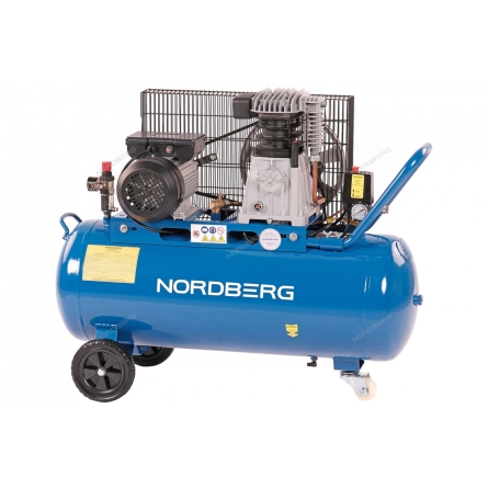 Компрессор поршневой с ременной передачей 220 В, ресивер 100 л, 446 л/мин NCE100/480 (NORDBERG)
