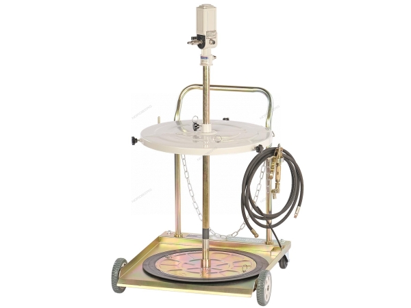 Насос для бочки 200 л для масла и смазки пневматический c тележкой NO5026 (NORDBERG)