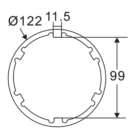 Головка ступичная для задней оси грузовых автомобилей (MERCEDES 2636) JTC