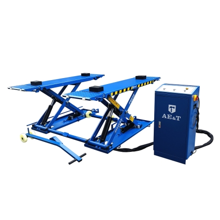 Ножничный подъемник для автомобиля 3т мобильный 220в F6010