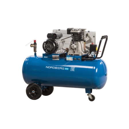 Компрессор поршневой с ременным приводом, объем 100 л  NCE100/400-220 (NORDBERG)