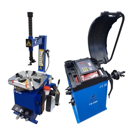 Комплект TS-24 Станок шиномонтажный 11-24"+ TS-500 Балансировочный стенд для легковых авто