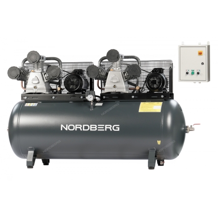 Компрессор поршневой с ременной передачей 380 В, ресивер 500 л, 1900 л/мин  NCP500/1900 (NORDBERG)