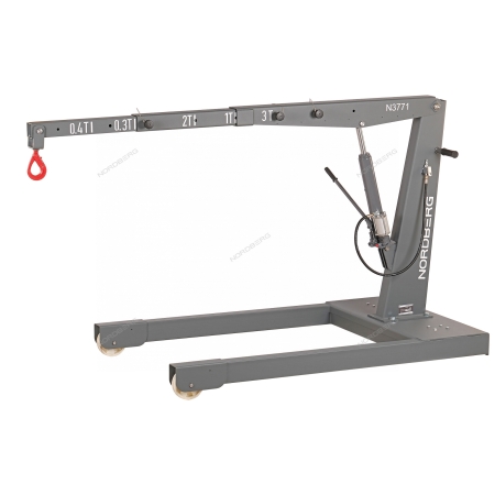 Кран подкатной гидравлический складной 3т усиленный N3771