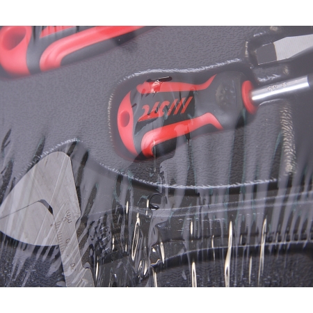 Набор инструментов 66 предметов в переносном инструментальном ящике (3 лотка) JTC