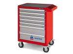 Тележка инструментальная, 7 выдвижных ящиков, \"ОПТИМА\", красная МАСТАК 521-07581MR