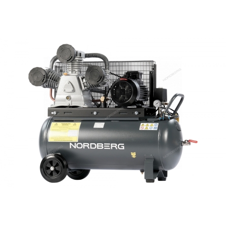 Компрессор поршневой с ременной передачей 380 В, ресивер 100 л, 950 л/мин NCP100/950 (NORDBERG)