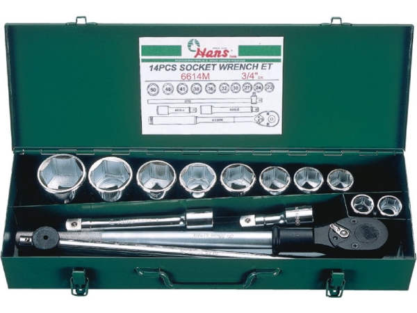 Набор торцевых головок на 3/4" Hans, 6614M