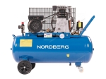 Компрессор поршневой с ременной передачей 220 В, ресивер 100 л, 446 л/мин NCE100/480 (NORDBERG)