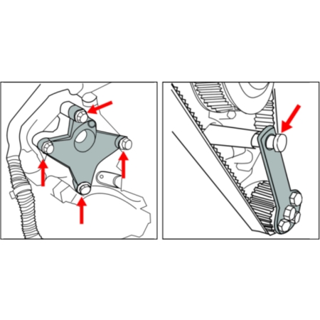 Фиксатор распредвала и натяжного устройства приводного ремня (FIAT 8V) JTC