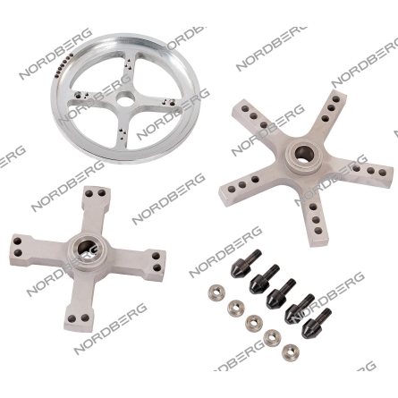 Адаптер универсальный фланцевый для колес грузовых а/м (5лучевой+4лучевой) для NORDBERG 45TRKE X000451 (NORDBERG)