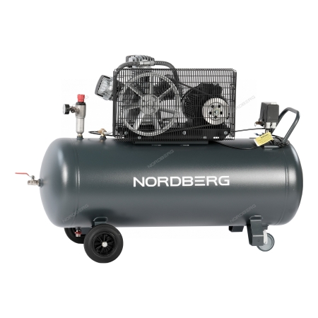 Компрессор поршневой с ременной передачей 380 В, ресивер 200 л, 580 л/мин NCP200/580 (NORDBERG)