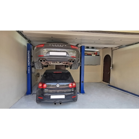 Подъемник 2 х стоечный 4т снятие со стопоров с одной колонны 380в N4120BM-4B_380