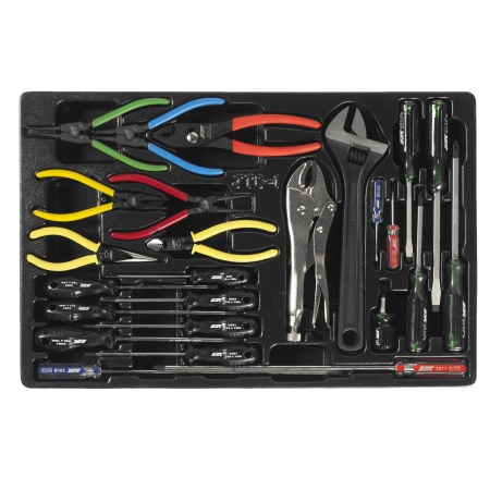 Набор инструментов для тележки инструментальной JTC-3931 (1-я секция) 25 предметов JTC