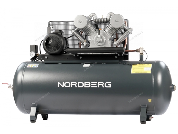 Компрессор поршневой с ременной передачей 380 В, ресивер 500 л, 1000 л/мин NCP500/1000-16 ( NORDBERG)