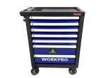 Тележка инструментальная 7 ящиков с 12 ложементами WP285002A WORKPRO (186 предметов)