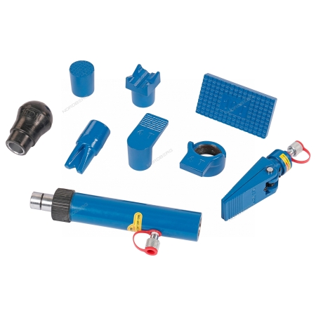 Растяжка рихтовочная c манометром в кейсе, усилие 10 т, 15 предметов N3811 (NORDBERG)