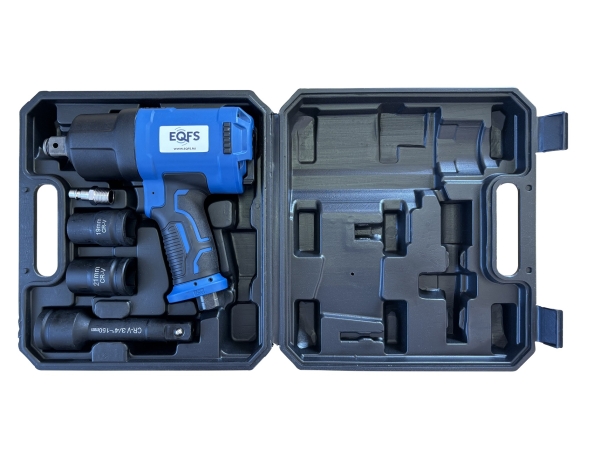 ES-7135K Пневмогайковерт ударный 3/4 + набор головок