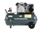 Компрессор поршневой с ременной передачей, 220 В, ресивер 100 л, 420 л/мин NCP100/420A (NORDBERG)