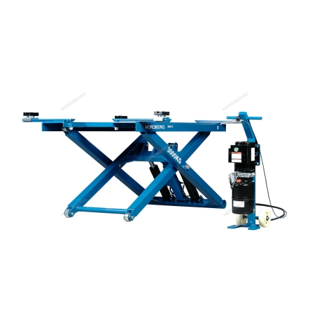 Гидравлический ножничный подъемник 3т мобильный  380в N634-3B_380