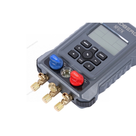 Коллектор манометрический электронный со шлангами и муфтами в кейсе NFG7K (NORDBERG)