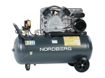 Компрессор поршневой с ременной передачей, 220 В, ресивер 100 л, 420 л/мин NCP100/420A (NORDBERG)