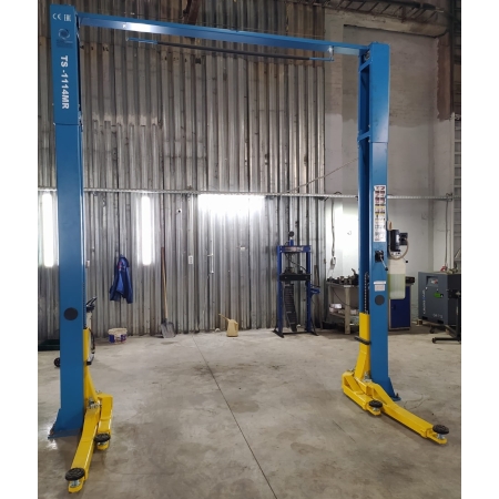 Автомобильный подъемник для автосервиса 4 тонны с верхней синхронизацией + снятие со стопоров с одной колонны TS-1114MR