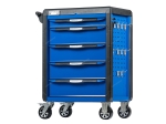 Тележка инструментальная, 5 выдвижных ящиков, с системой защиты от опрокидывания, синяя T5P(B) (NORDBERG)
