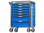 Тележка инструментальная, 7 выдвижных ящиков, с системой защиты от опрокидывания, синяя T7P(B) (NORDBERG)
