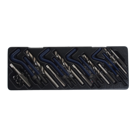 Набор инструментов и вставок для восстановления резьбы М6х1.0-М8х1.25-М10х1.25-М10х1.5-М12х1.25 JTC