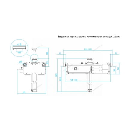 Домкрат пневмогидравлический ямный (канавный подъемник грузовой) 15т N501T (NORDBERG)