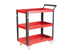 Тележка инструментальная 3 секции красная с открытым отсеком JTC