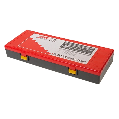 Набор инструментов 8 предметов слесарно-монтажный 1/2" (ключ трещот.,воротки,удлинит.) в кейсе JTC