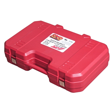 Набор инструментов для стяжки пружин с пневмоприводом (3 пары захватов, ход 317мм) в кейсе JTC