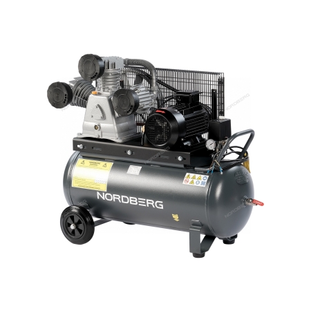 Компрессор поршневой с ременной передачей 380 В, ресивер 100 л, 950 л/мин NCP100/950 (NORDBERG)