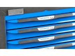 Тележка инструментальная, 6 выдвижных ящиков, с системой защиты от опрокидывания, синяя T6P(B) (NORDBERG)