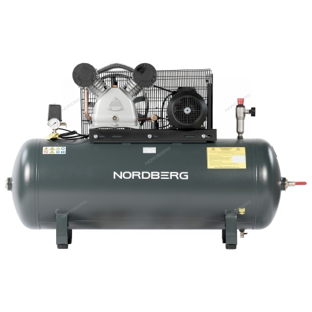 Компрессор поршневой с ременной передачей 380 В, ресивер 270 л, 880 л/мин NCP300/880 (NORDBERG)