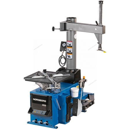 Станок шиномонтажный полуавтомат, двухскоростной, стол с накладками, взрывная накачка, 380 В, синий 4639B 380 (NORDBERG)