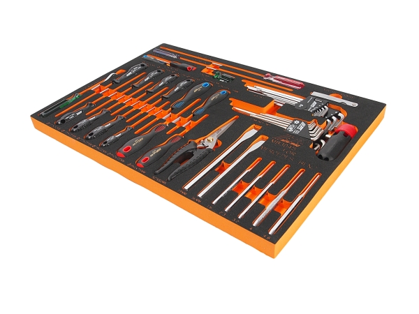 Набор инструментов 45 предметов слесарно-монтажный (MERCEDES) в ложементе JTC