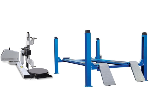 Комплект F4D-4 Подъемник 4-хст. г/п 4т,эл/гидр. с траверсой+СКО-1Л Тест система