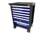 Тележка инструментальная 7 ящиков с 12 ложементами WP285002A WORKPRO (186 предметов)