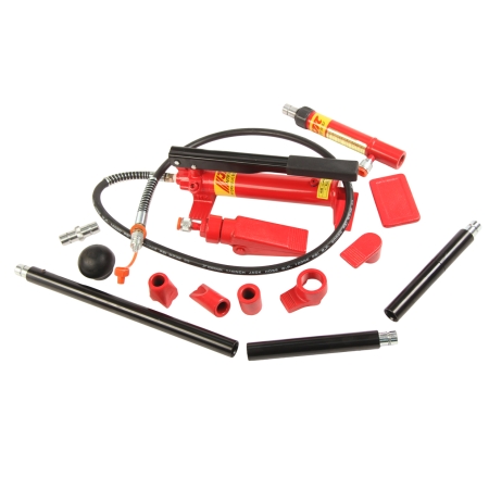 Набор инструментов для кузовных работ гидравлический, усилие 4т, 17 предметов в кейсе JTC