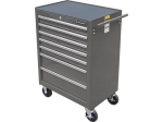 Тележка инструментальная с 7 ящиками, серого цвета