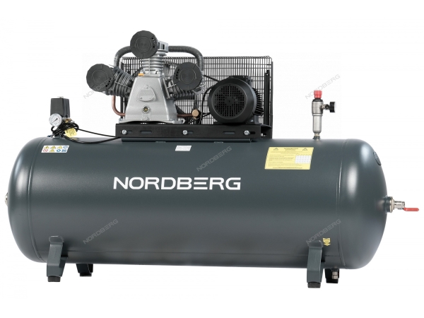 Компрессор поршневой с ременной передачей 380 В, ресивер 500 л, 950 л/мин NCP500/950 (NORDBERG)