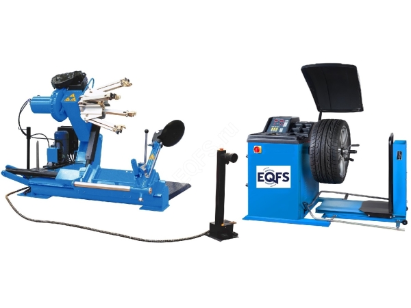Комплект ES-52D Шиномонтажный стенд грузовой 14-42”, 380В+ES-850 Балансировочный станок 380V