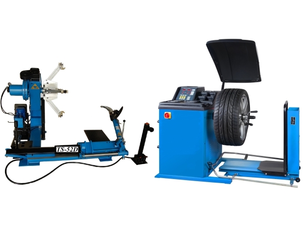 Комплект TS-52D Шиномонтажный стенд грузовой 14-42”, 380В+TS-850 Балансировочный станок 380V
