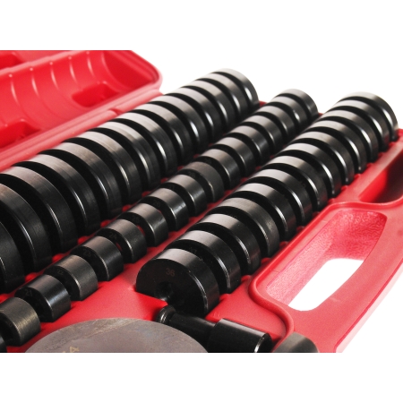 Набор оправок для выпрессовки подшипников, втулок, сальников 18-74мм 50 предметов в кейсе JTC