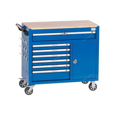 Тележка инструментальная, 7 выдвижных ящиков T8 (NORDBERG)