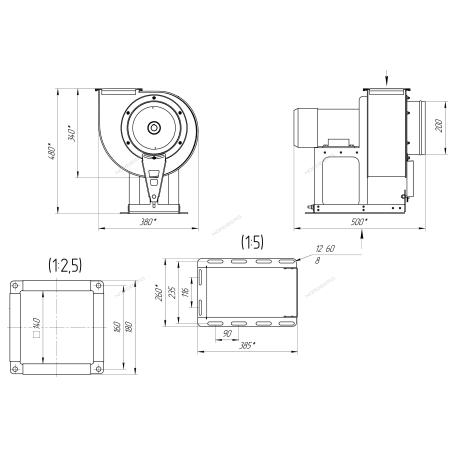 Вентилятор для удаления выхлопных газов Nordberg B3 (NORDBERG)